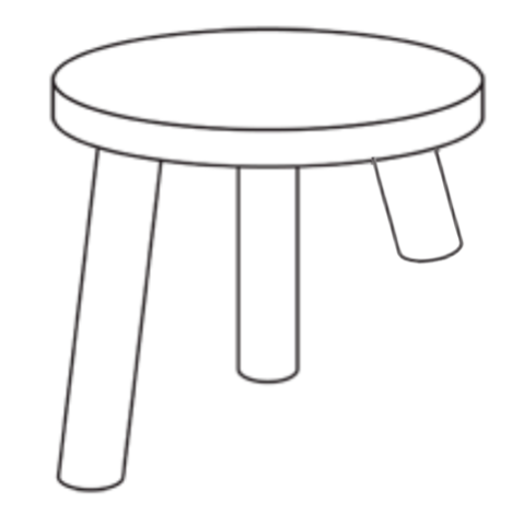 three leg stool